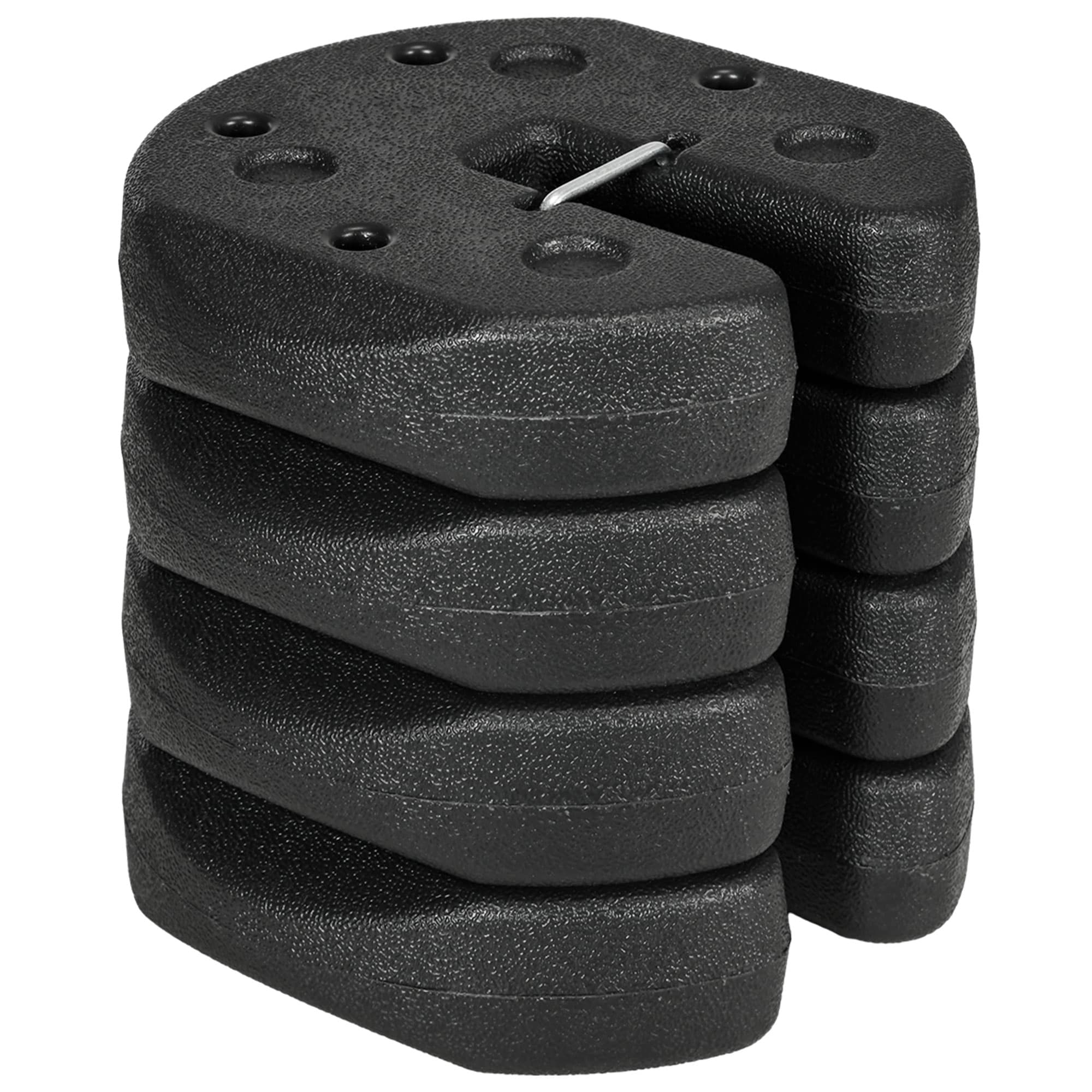 Outsunny Gazebo Leg Weights Set of 4, 12KG Weights with Reinforce Pins & Carry Belt for Canopies Marquees Tents | Aosom UK
