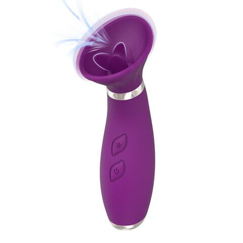 Flexible Tongue Licking Sucking Clit Vibrator Nipple Toys