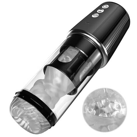 Bestvibe 5 Rotating 5 Sucking 7 Vibrating Masturbator Training 2 IN 1 Adult Toys Sex Toy Men