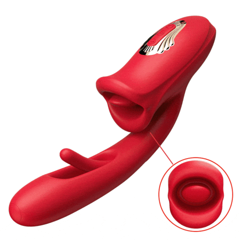 Bisou - G-Spot Slapping Vibrator with Licking Function and Vibrating Tongue