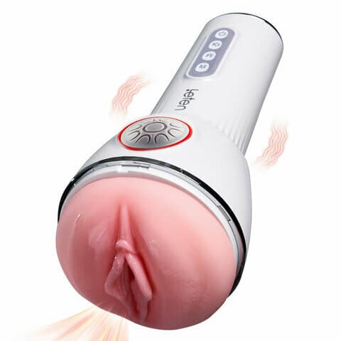 Leten Automatic Masturbator 10 Squeezing Sucking Vibrating Sensations Free Lube Male Sex Toy Blowjob Machine