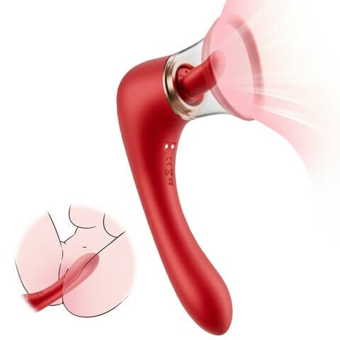 Pacifier Clit Suck Tongue Lick G-spot Stimulation Vibrator