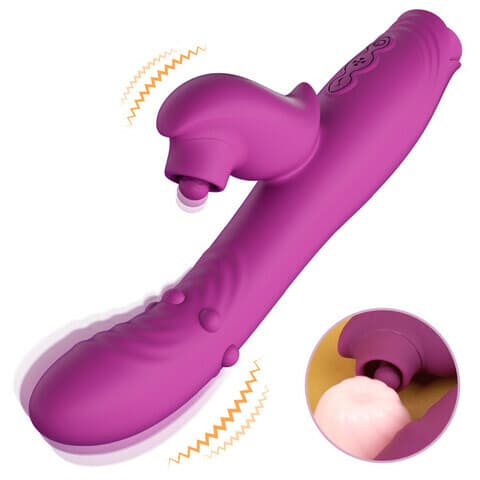 Liliana - 4 In 1 Tapping Wiggling G-spot Vibrator With Rolling Beads