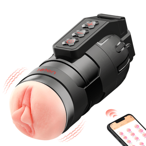 Leten 10 Vibrating Masturbator and Pussy Pockets 2 in 1 APP Control