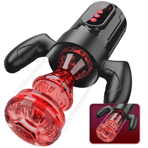 Wine Beauty Handle Design 9 Thrusting Rotating 9 Suction male sex toys