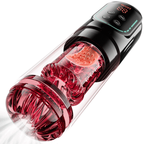 【Free lube】Cinder - 5 IN 1 Blowjob Thrusting Rotating Sucking Vibrating Licking Stroker