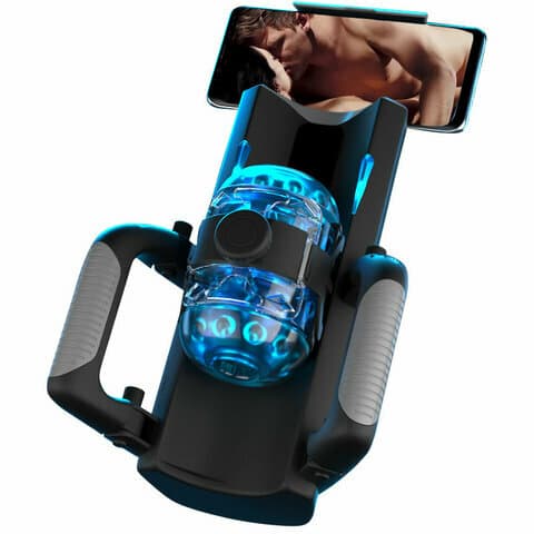 Venom - Long 12CM 700 Strokes/Min Telescopic Adjustable Tightness Phone Stand Automatic Male Masturbator