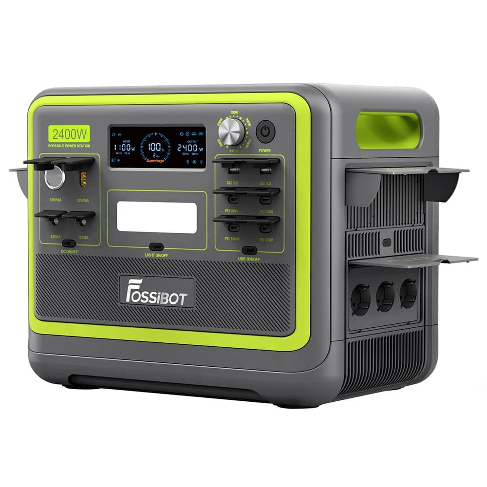 Przenośna elektrownia FOSSiBOT F2400 2048 Wh Zielona wtyczka UE