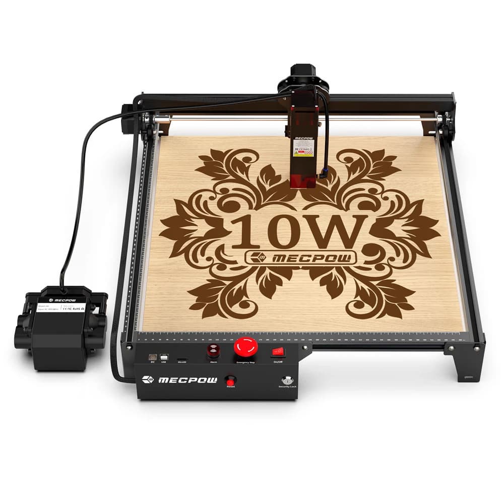 Grawer laserowy Mecpow X3 Pro 10W z systemem wspomagania powietrza H44 Łóżko laserowe