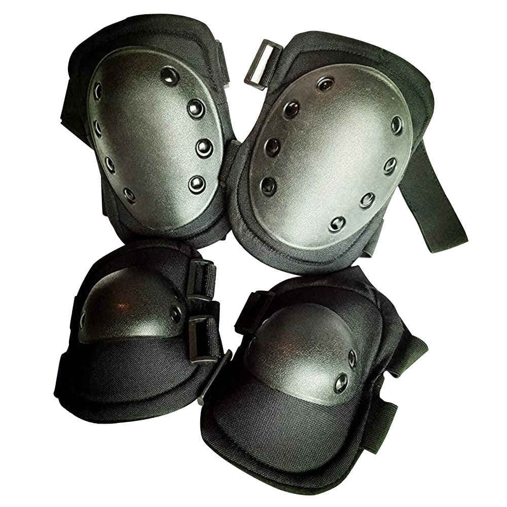 Ochraniacze na kolana i łokcie do rowerów i skuterów Outdoor Safety Mountain Safety Gear - Black