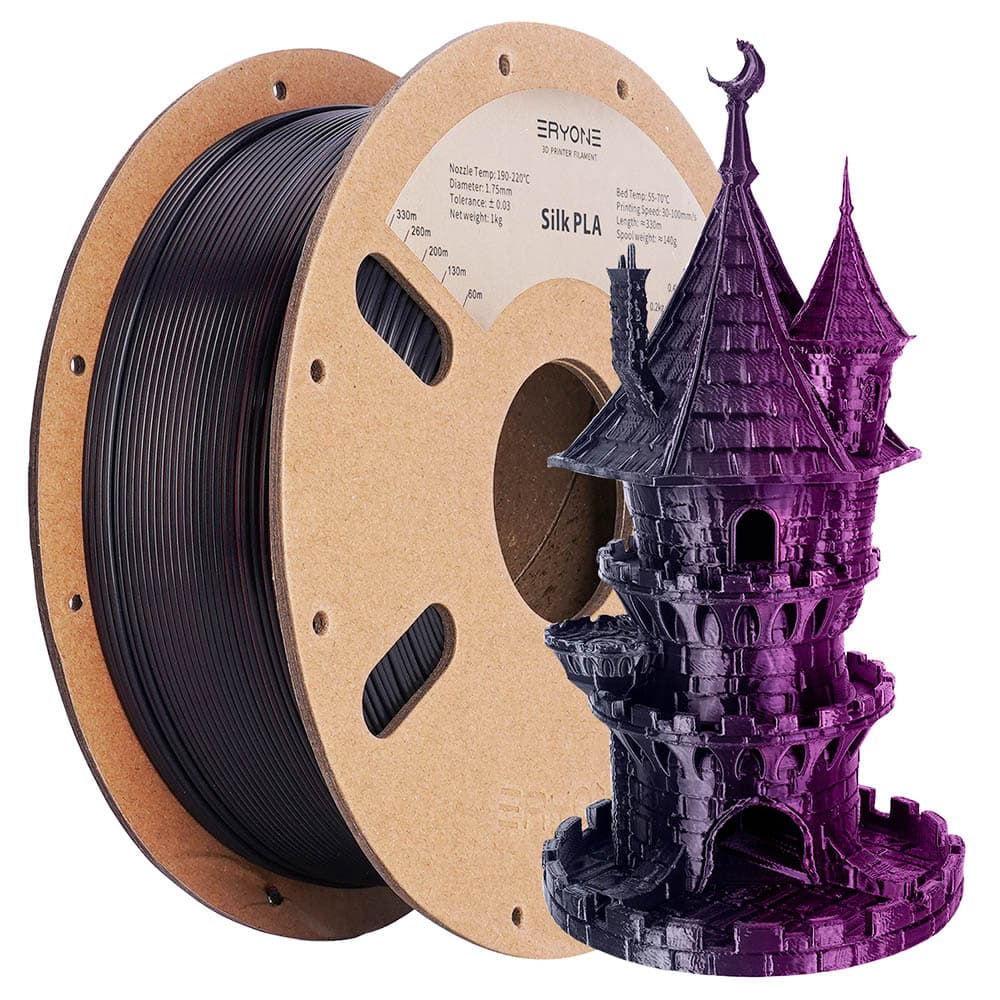 ERYONE Dual Color Silk PLA Filament 1kg - Fekete — detail 1