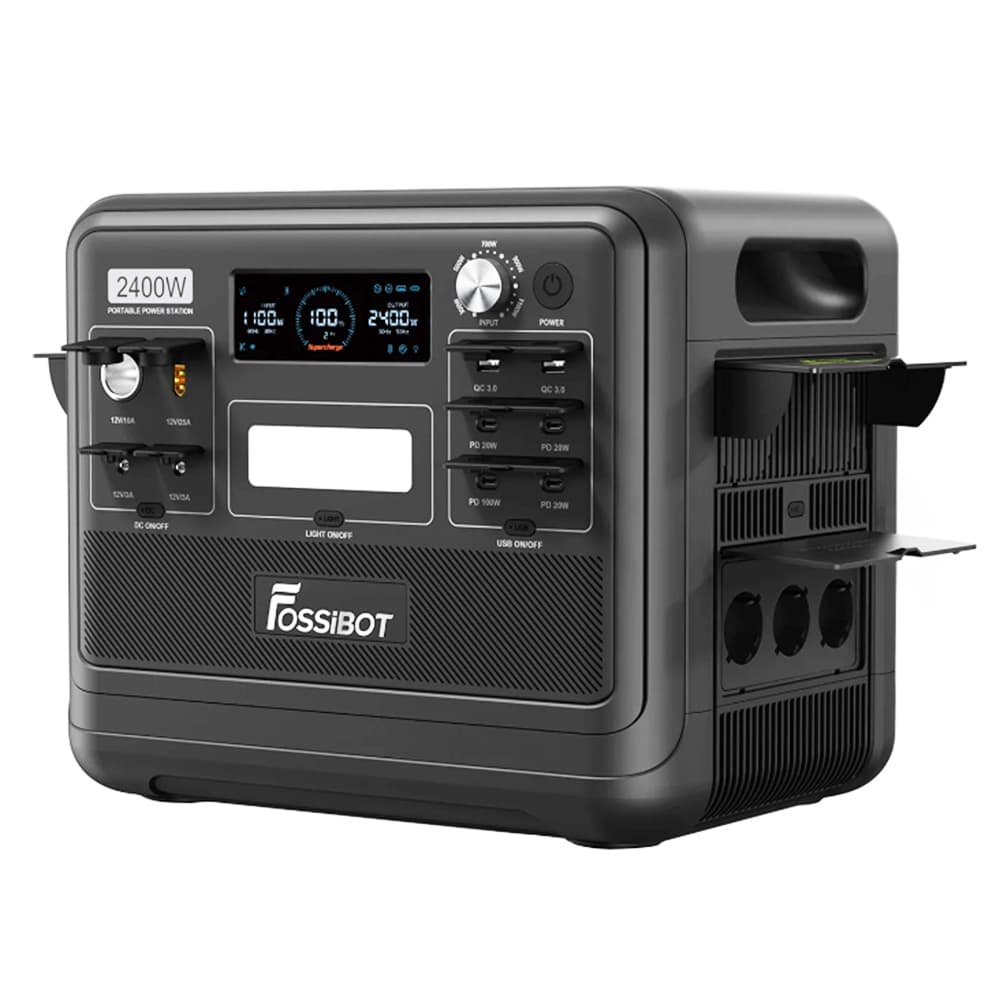 Przenośna elektrownia FOSSiBOT F2400 2048 Wh Czarna wtyczka UE