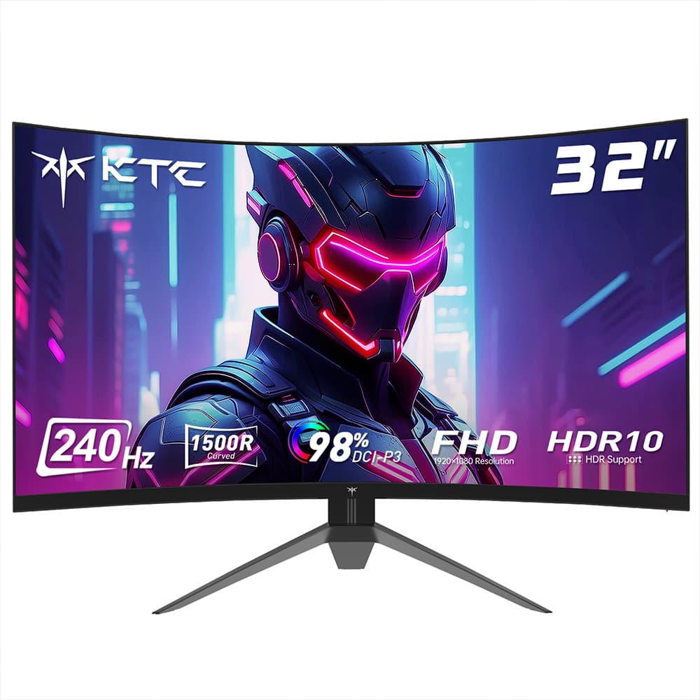 KTC H32S17F 32" zakrzywiony monitor gamingowy 240Hz 1500R 1920x1080 FHD