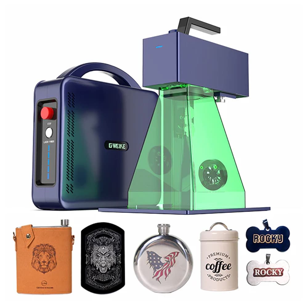 Gweike Cloud G2 Pro 20W Fiber Laser Marker Machine Manual Lift