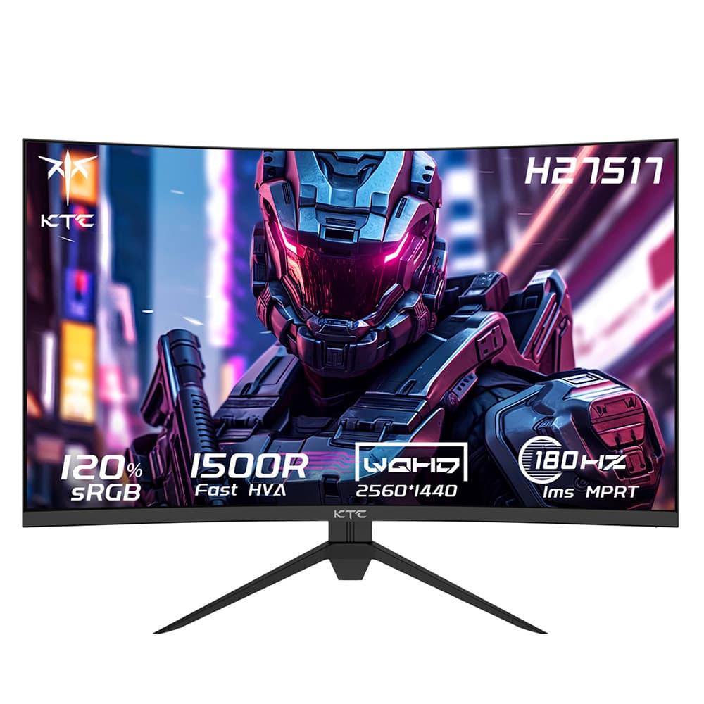 KTC H27S17 Zakrzywiony monitor do gier 27 cali 2560x1440 QHD 165 Hz
