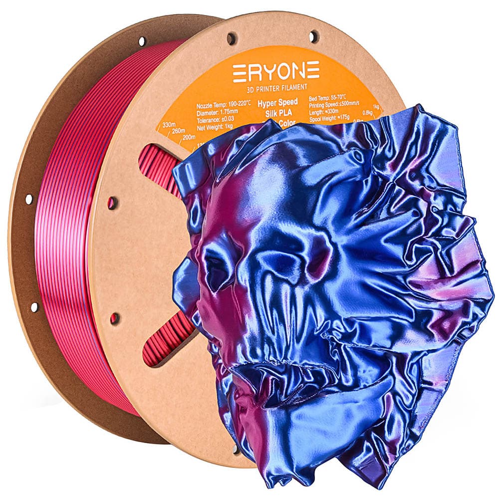Filament PLA bicolore en soie haute vitesse ERYONE - Bleu — image 1