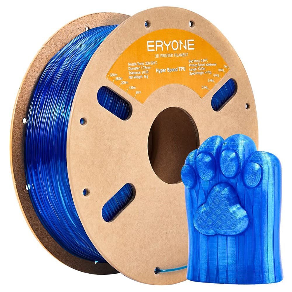 Filament ERYONE High Speed TPU 1 kg - Przezroczysty niebieski