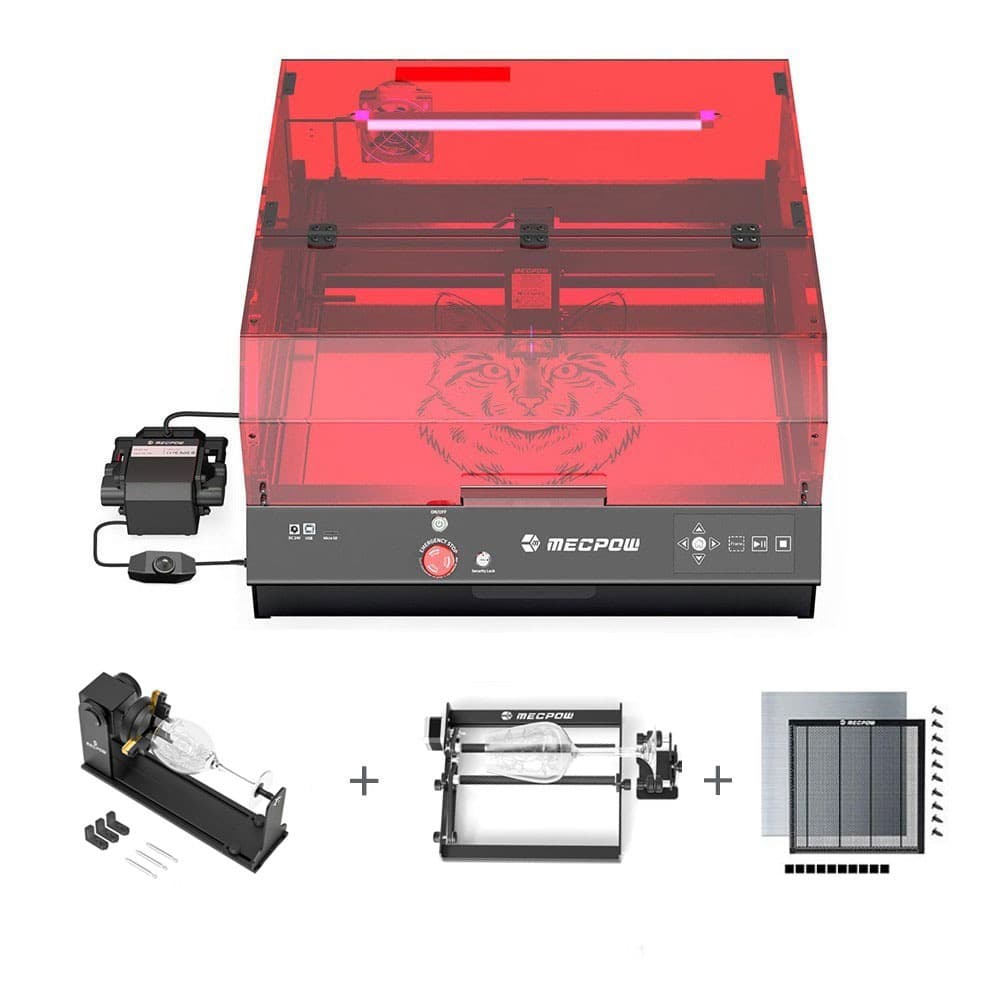 Mecpow X4 Pro 22W FDA Klasa 1 Laser Obrotowy Rolkowy Uchwyt Obrotowy Rolkowy Łoże Laserowe