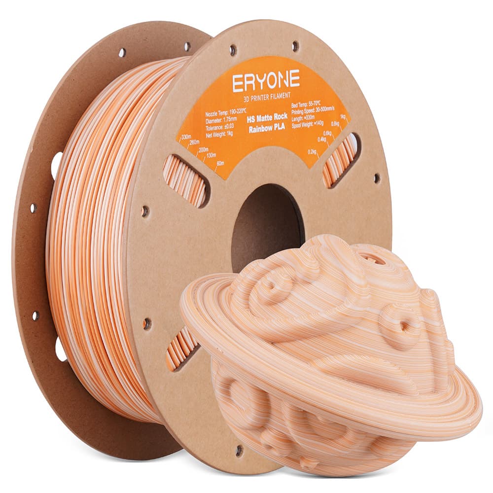 ERYONE High Speed PLA Matte Twisted Filament 1kg - Syrop klonowy Amber
