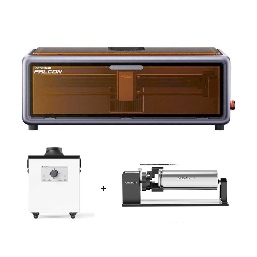Creality Falcon A1 10W FDA Klasa 1 Laser Rotary Kit Pro Odciąg oparów