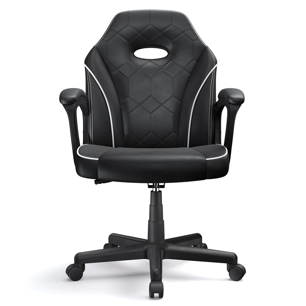 ACGAM CG-4746 Fotel biurowy do gier, ergonomiczne oparcie z pianki, obrotowy o 360°, regulowana wysokość, wersja mała