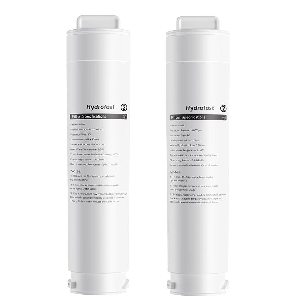 2 szt. Filtry Hydrofast HF02 RO do oczyszczacza wody W100