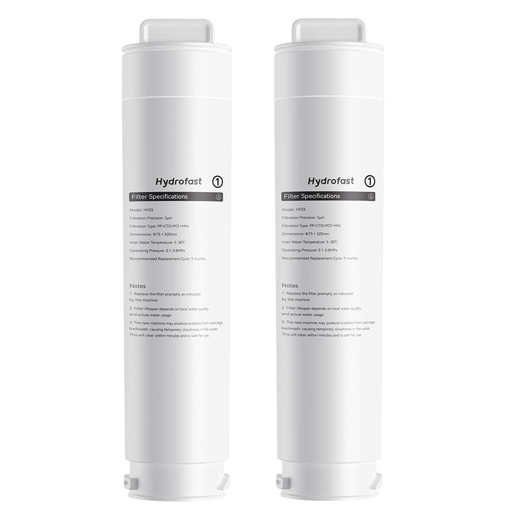 2 szt. Hydrofast HF03 Element filtra kompozytowego do oczyszczacza wody W100