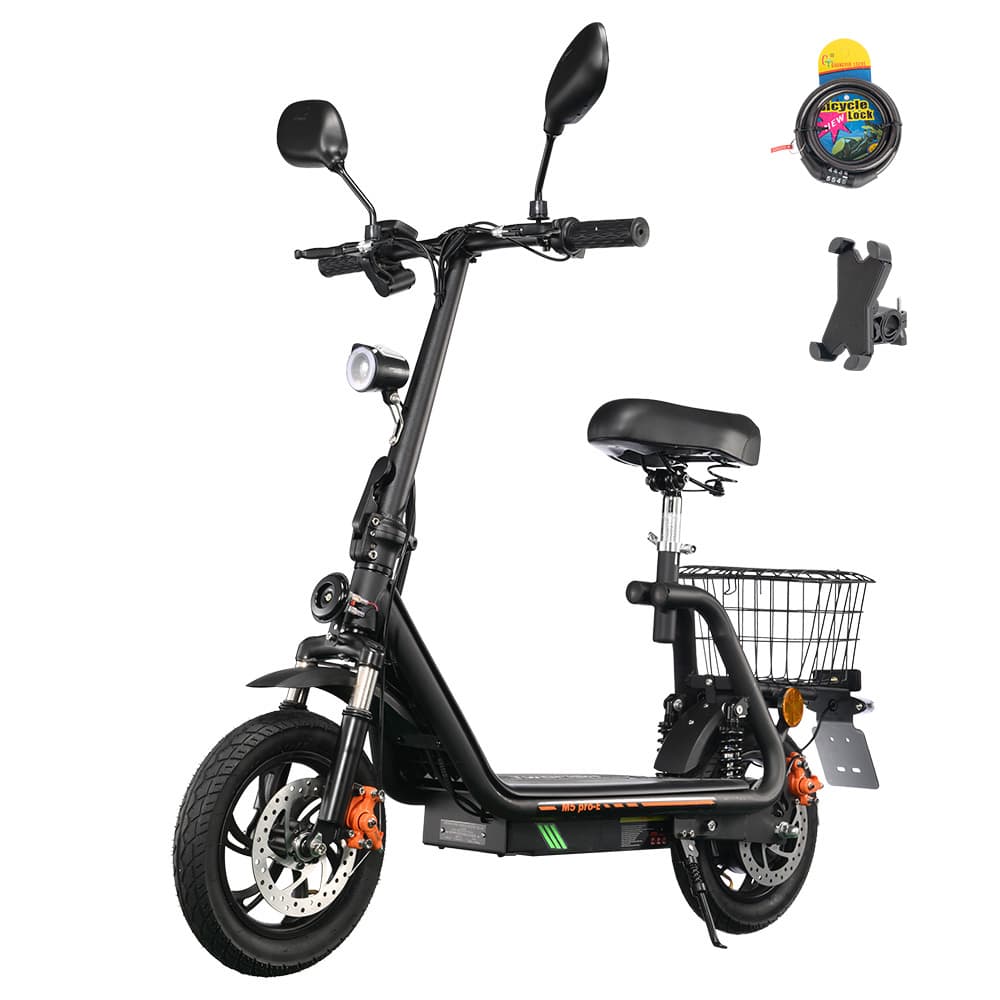 Hulajnoga elektryczna TWOFISH M5 PRO-E z certyfikatem EEC 500 W, czarna