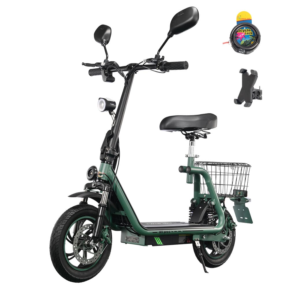 Hulajnoga elektryczna TWOFISH M5 PRO-E z certyfikatem EEC 500 W, zielona