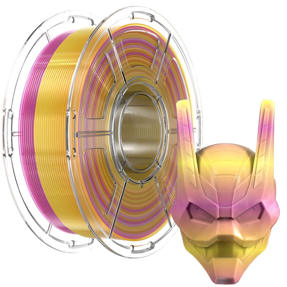 Filament PETG Mecpow High Speed, 1 kg - różowo-żółty