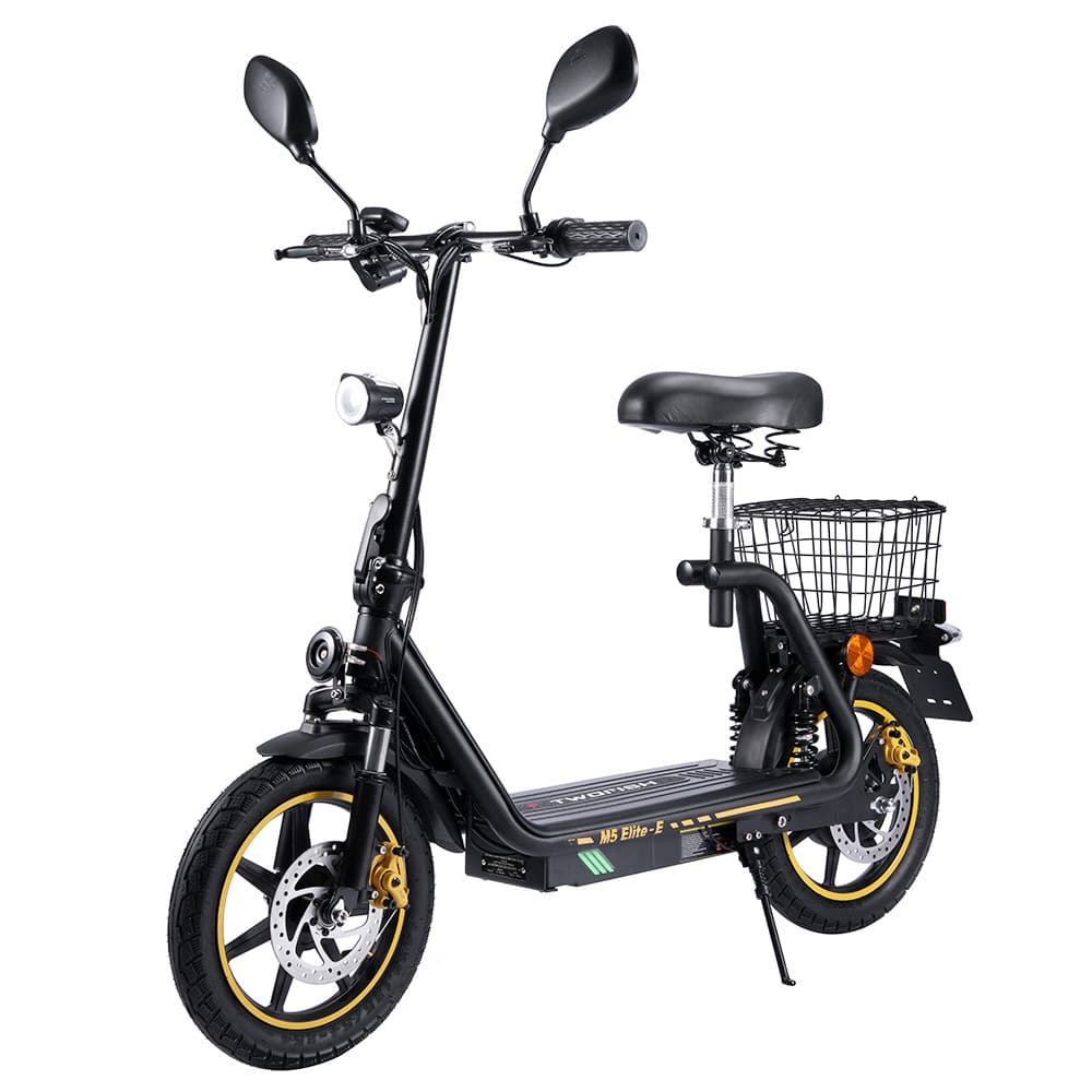 Hulajnoga elektryczna TWOFISH M5 Elite-E z certyfikatem EEC 500 W, czarna