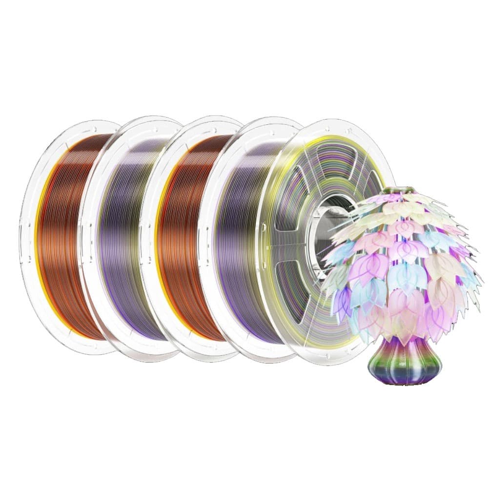 4 kg Mecpow High-Speed PETG Filament przezroczysty - Przezroczysta tęcza