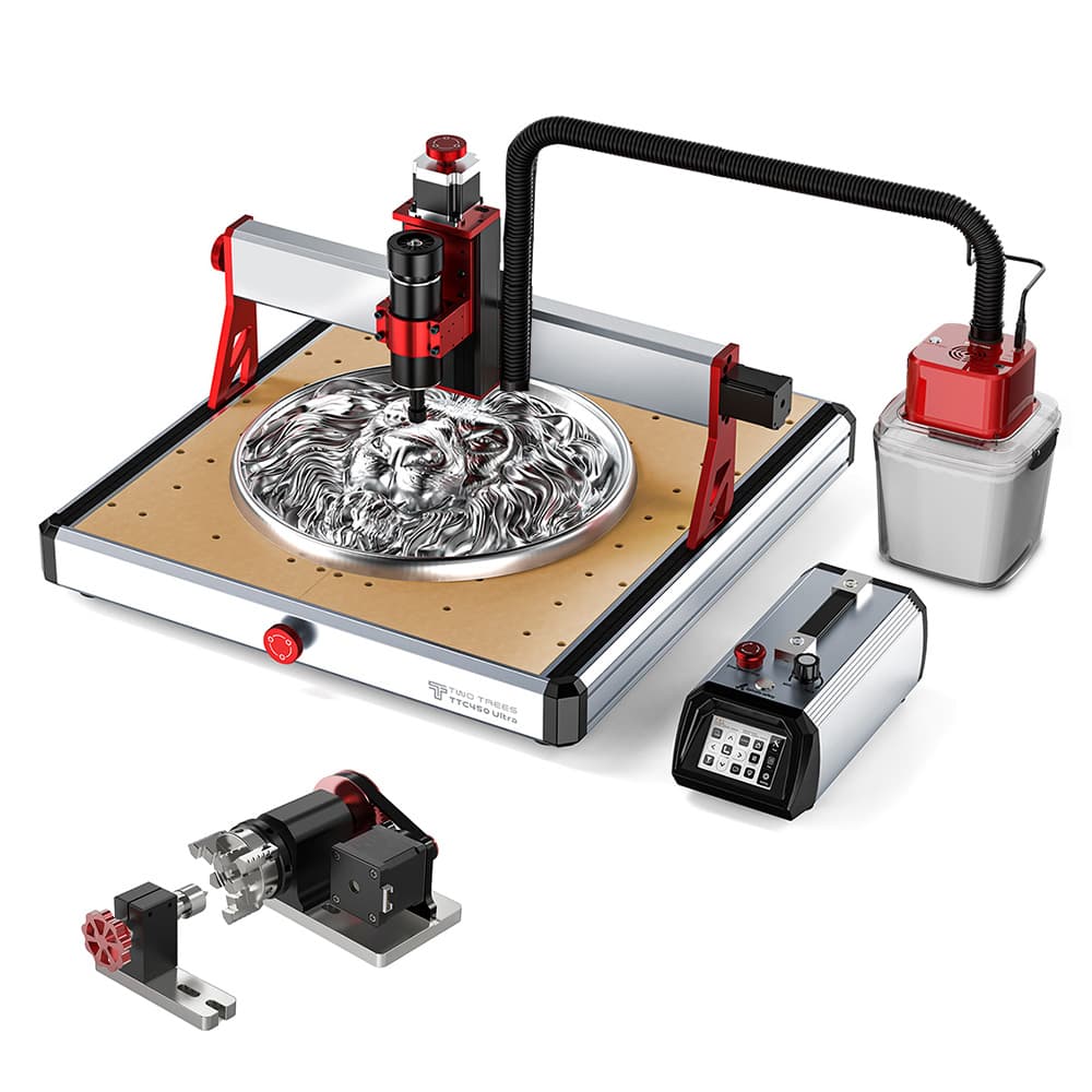 Zestaw obrotowych modułów odkurzacza do frezarki CNC TWO TREES TTC450 Ultra