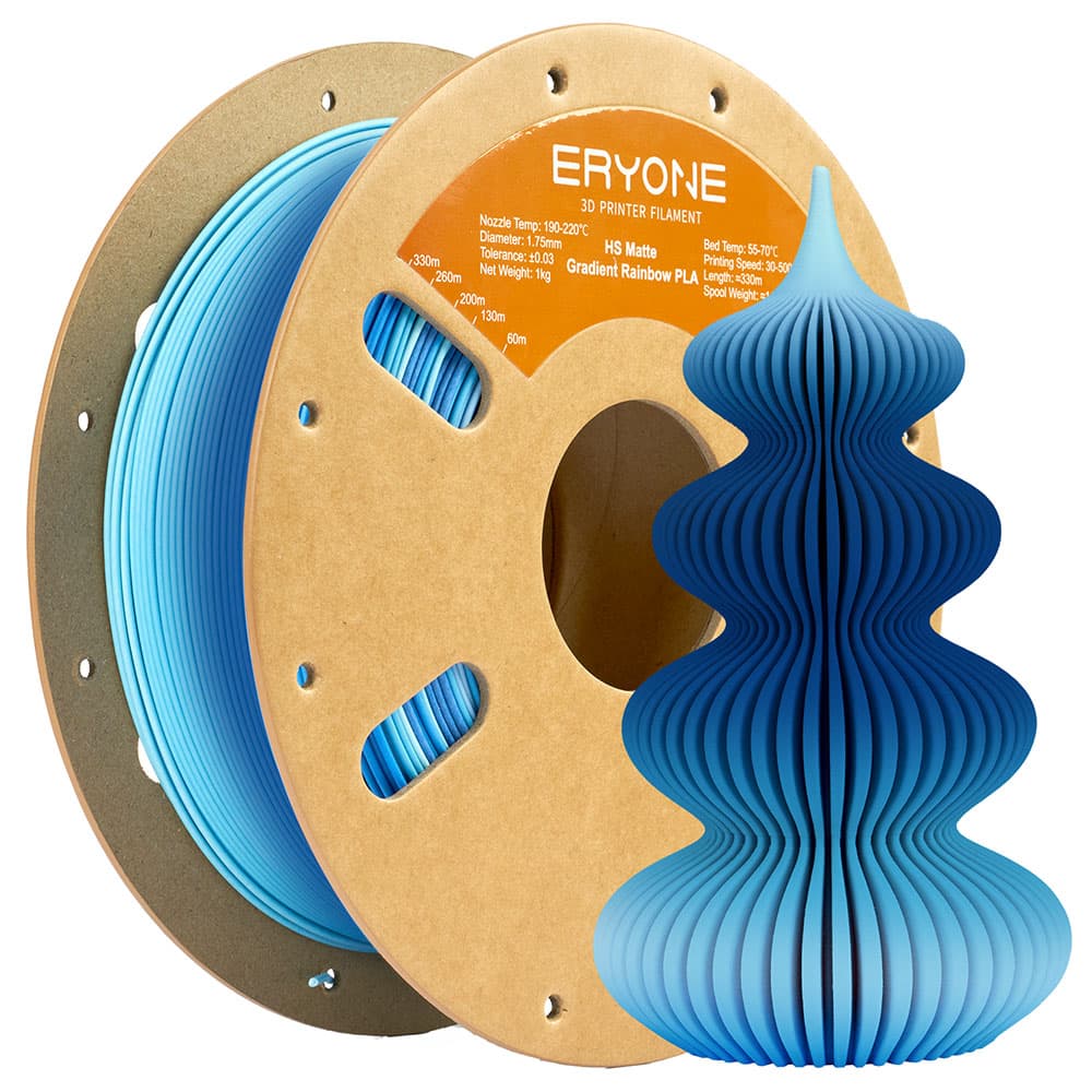 ERYONE High Speed Matte Gradient PLA Filament, 1 kg - Blauw — image 1
