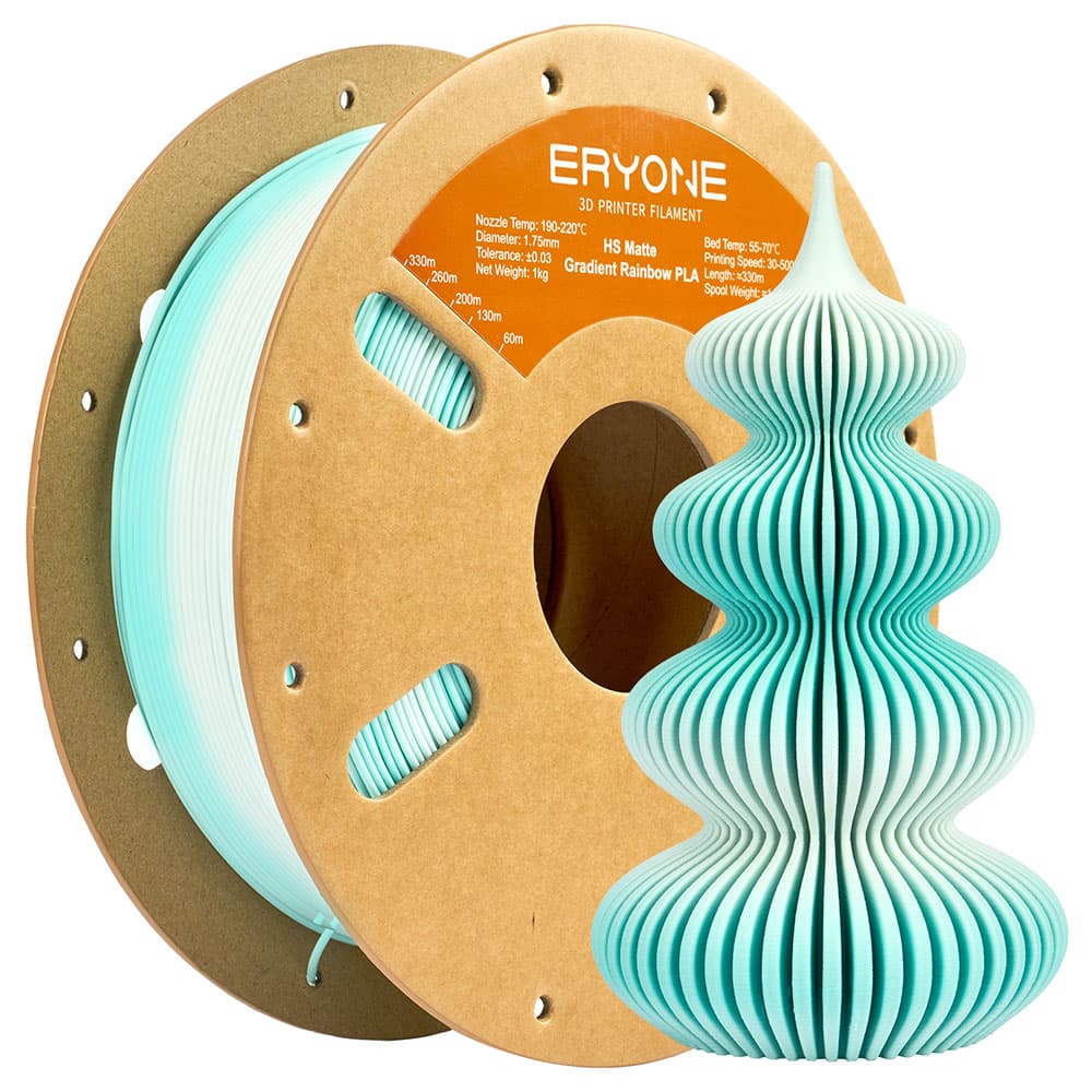 Filament PLA ERYONE High Speed Matte Gradient, 1 kg – miętowy