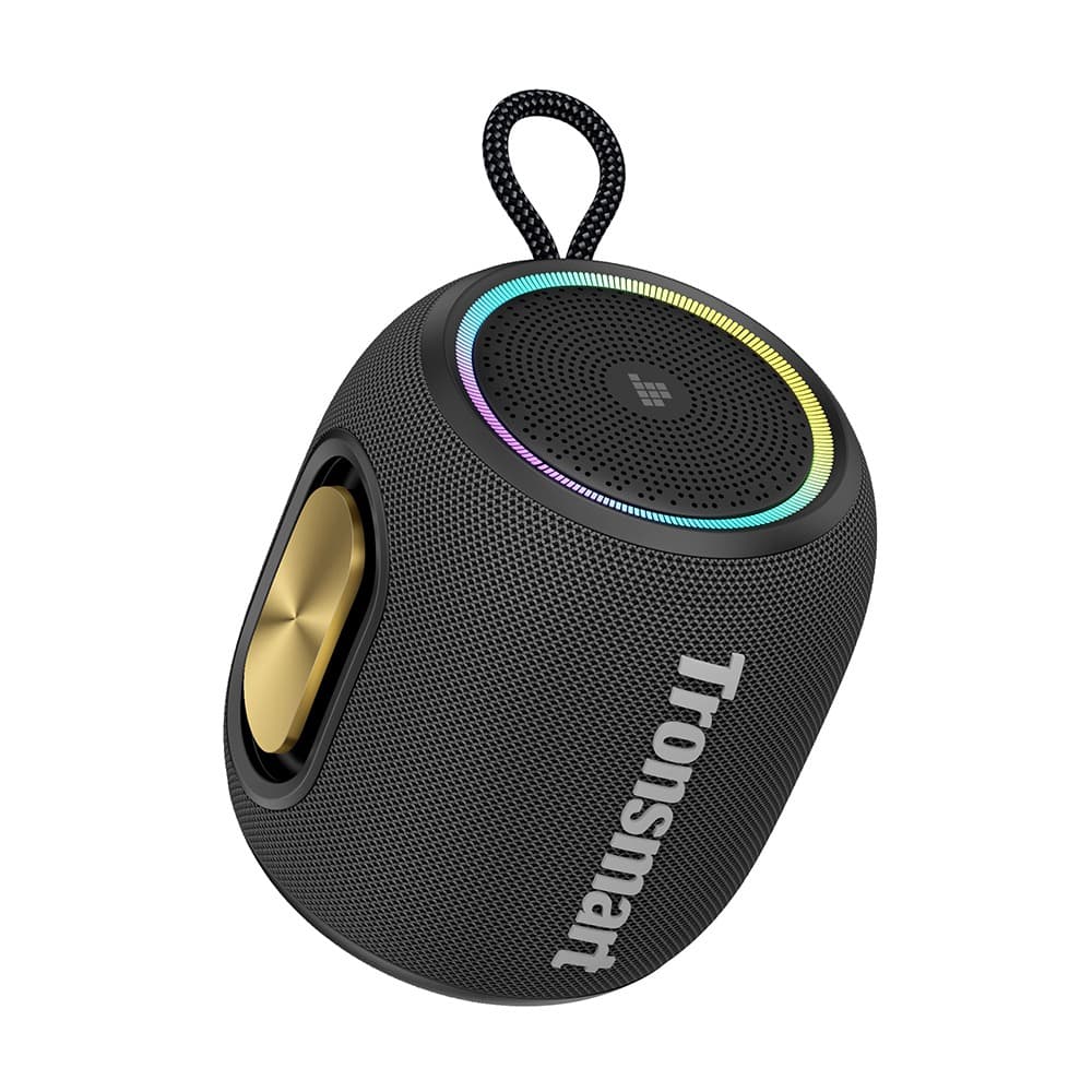 Tronsmart T8 Mini przenośny głośnik zewnętrzny, moc wyjściowa 16 W, do 20 godzin pracy na baterii, wodoodporność IPX7 – czarny