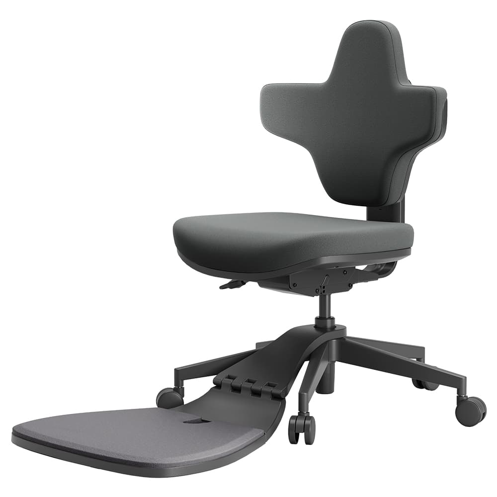 NEWTRAL MT-M Standing-Mate Ergonomiczne krzesło do biurka stojącego Ciemnoszary