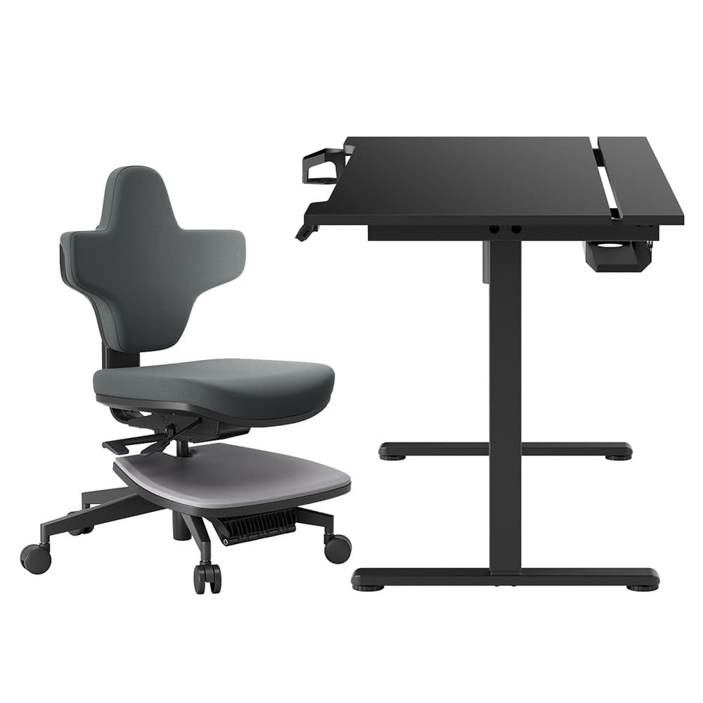 NEWTRAL MT-M Standing-Mate Ergonomiczne krzesło do biurka stojącego ACGAM JSD5-A1-02 z regulacją wysokości i elektryczną regulacją wysokości