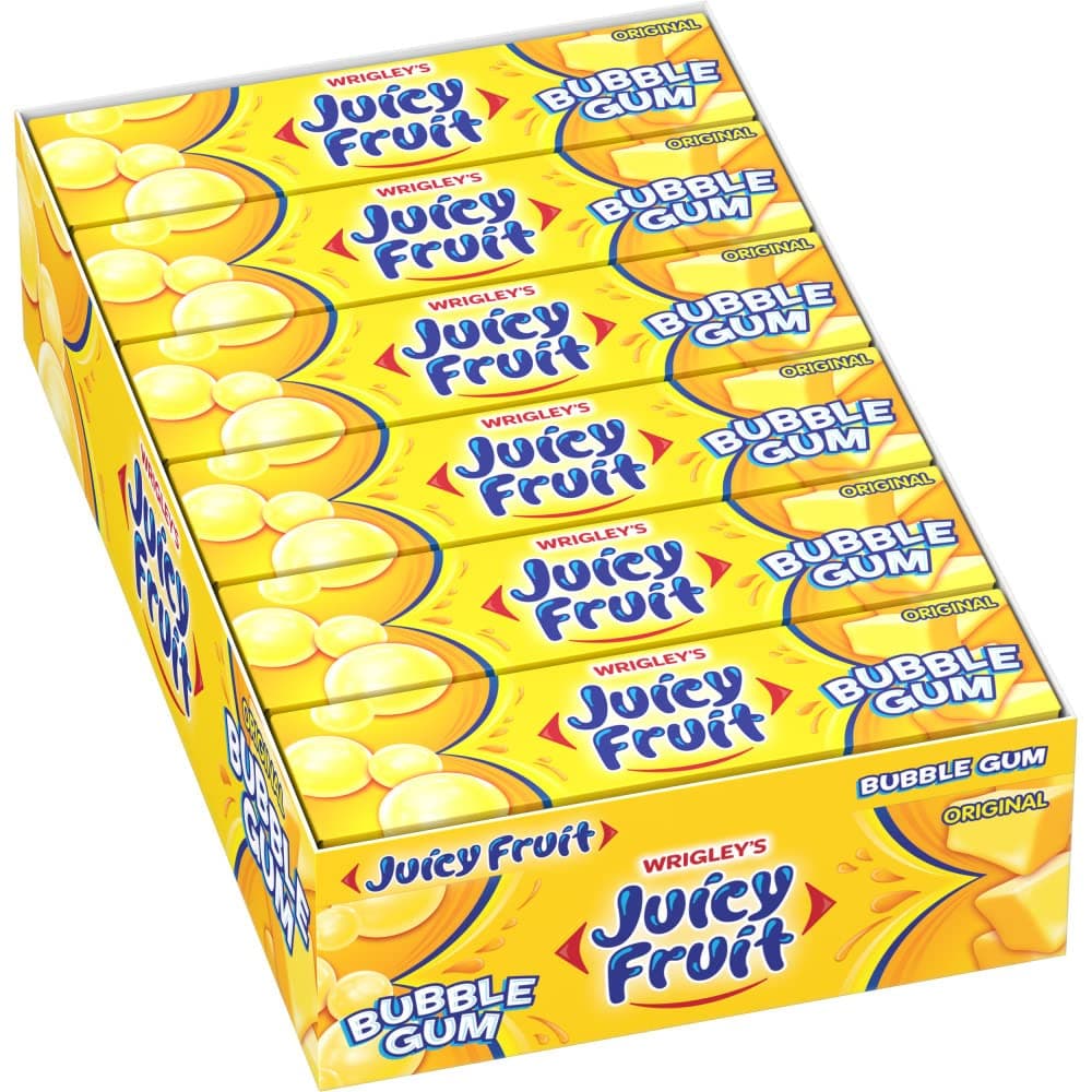 TEMU Juicy Fruit Original Bubble Gum 18 Ct.