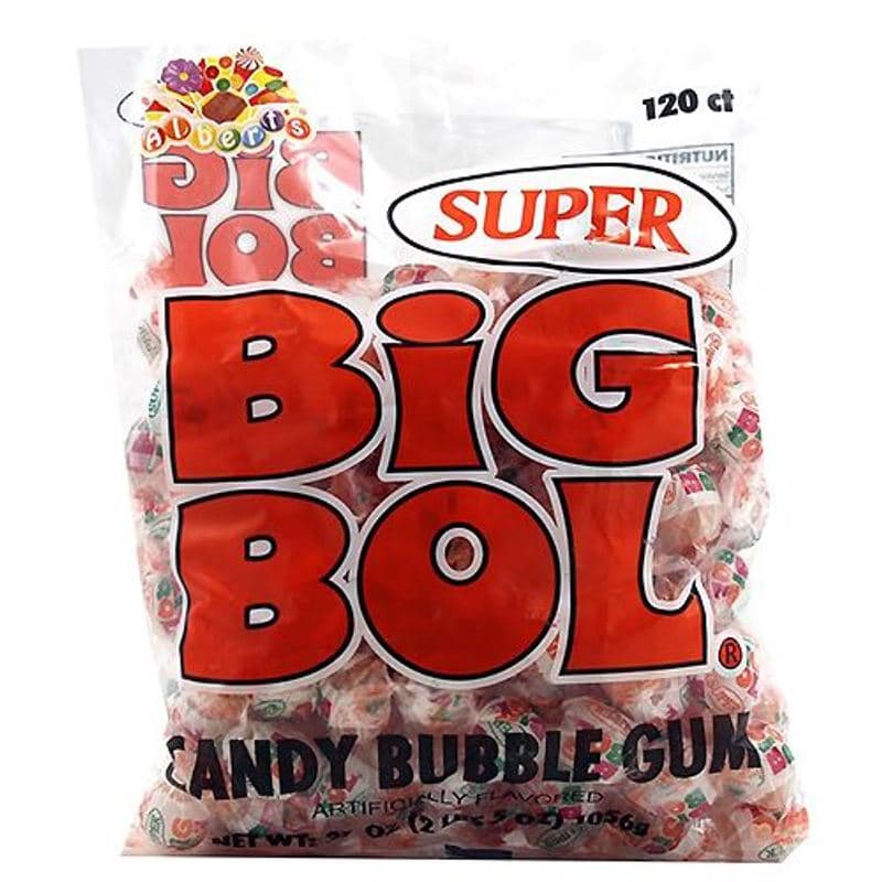 TEMU Super Big Bol Candy Bubble Gum 120 Ct.
