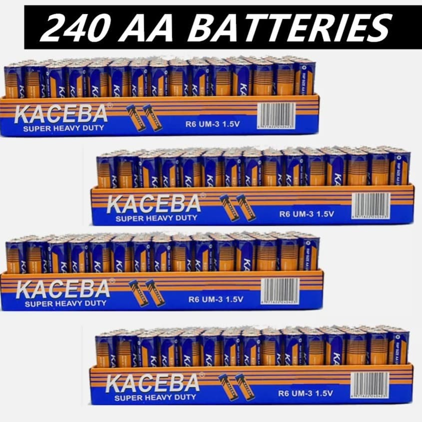 TEMU 240 Aa Batteries 1.5v. Wholesale Lot For Low Draining Devices, Clocks, Lamps, Remotes