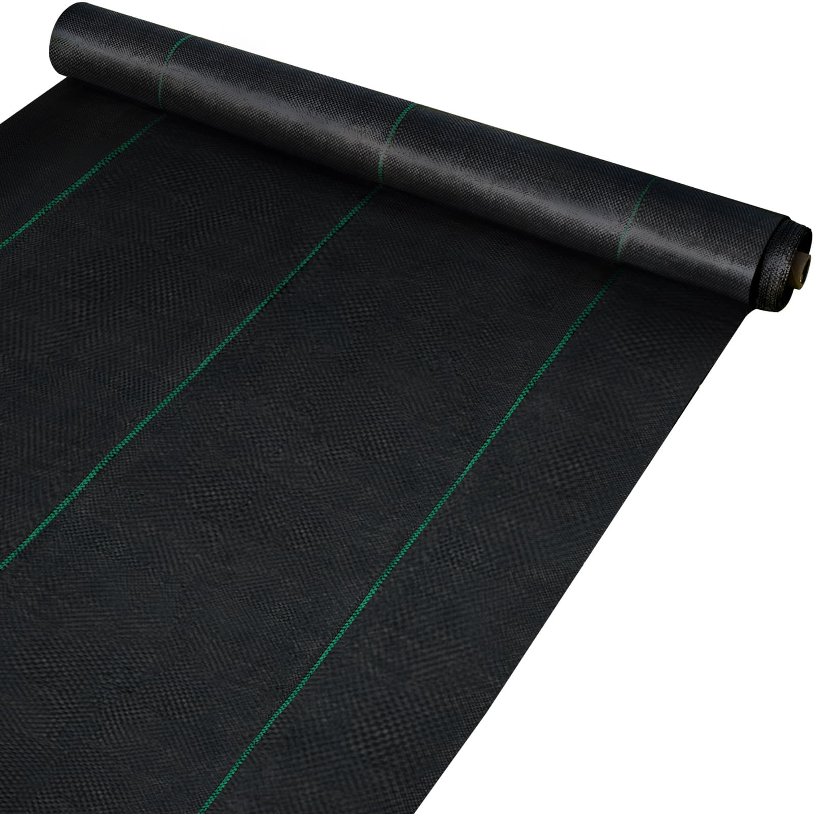 TEMU Vevor 6.5ftx300ft Premium Barrier Fabric Heavy Duty 3.2oz, Woven Control Fabric, High Permeability Good For Flower Bed, Geotextile Fabric For Underlayment, Polyethylene Ground Cover