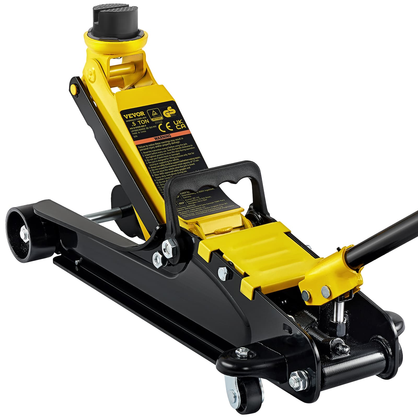 TEMU Vevor Low Profile Floor Jack 2.5 Ton Single Piston Hydraulic Pump