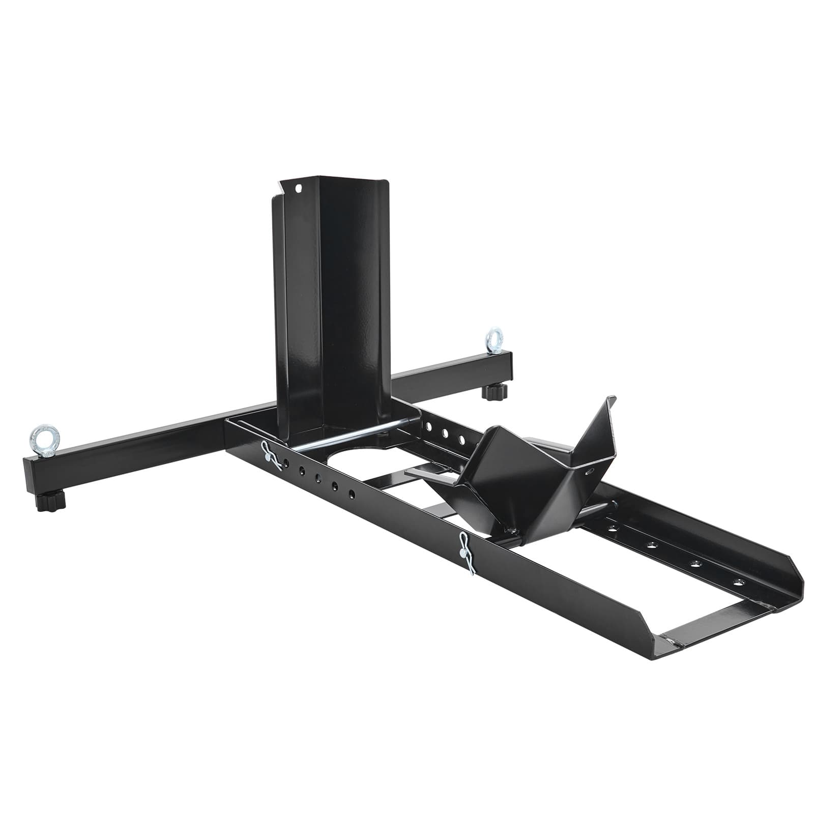 TEMU Vevor Motorcycle Wheel Chock Upright, 1800 Lbs Capacity, Heavy-duty Steel Motorcycle Front Wheel Stand With 6 Adjustable Holes, For 15"-22" Off-road Motorcycles, Standard Motorcycles