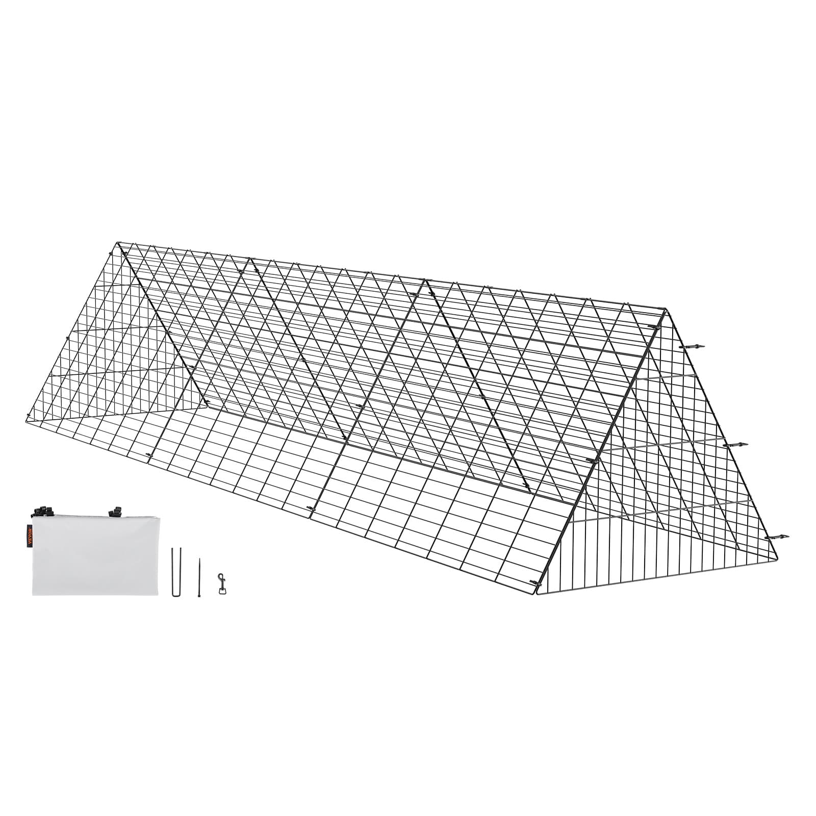 TEMU Vevor Chicken Tunnels, 118.1 X 28 X 24.2 Inch (lxwxh) Chicken Tunnels For Yard, Tunnels For Outside , Chicken Coop Run, Suitable For Chickens, Ducks, Rabbits