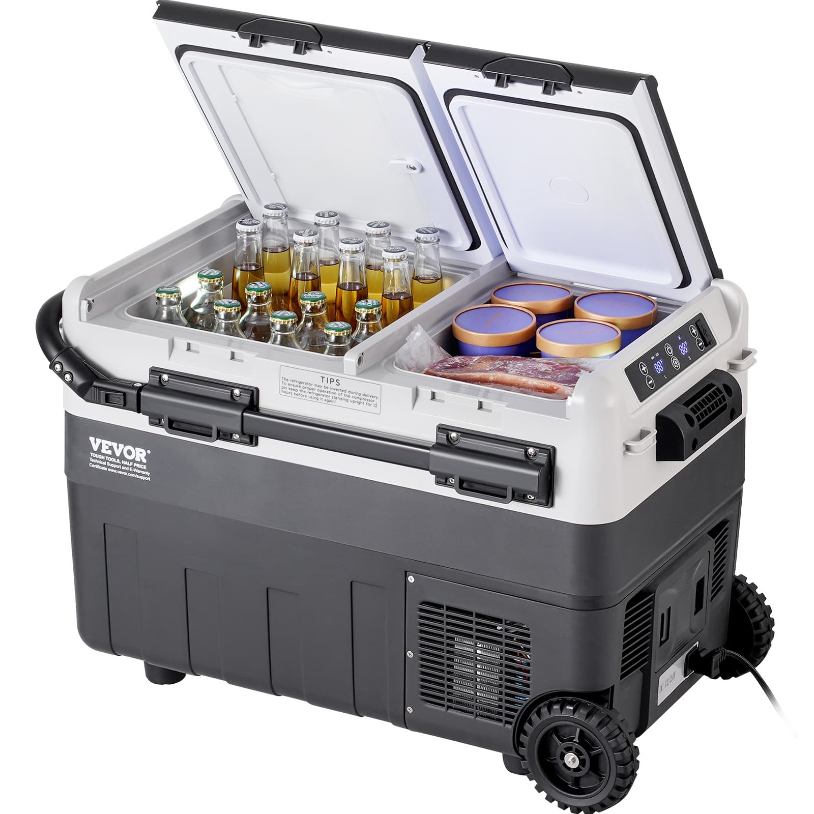 TEMU Vevor Portable Car Refrigerator Freezer Compressor 50 L For Home Car