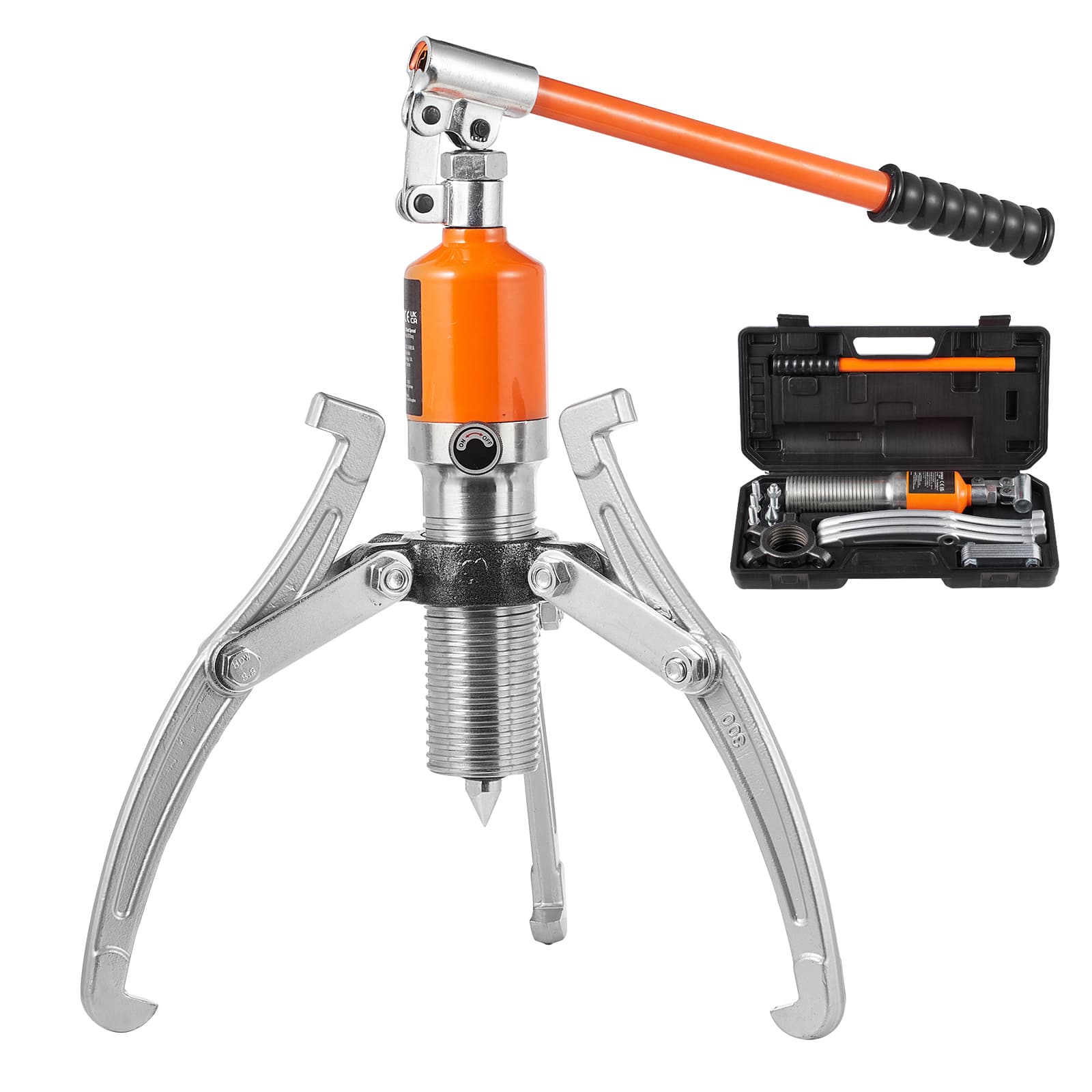 TEMU Vevor Hydraulic Gear Puller, 15 Ton Wheel Bearing Pulling Separator, 2 Or 3 Puller, And Horizontally, 12" Jaw Hydraulic Puller With Case For Pulling Hubs