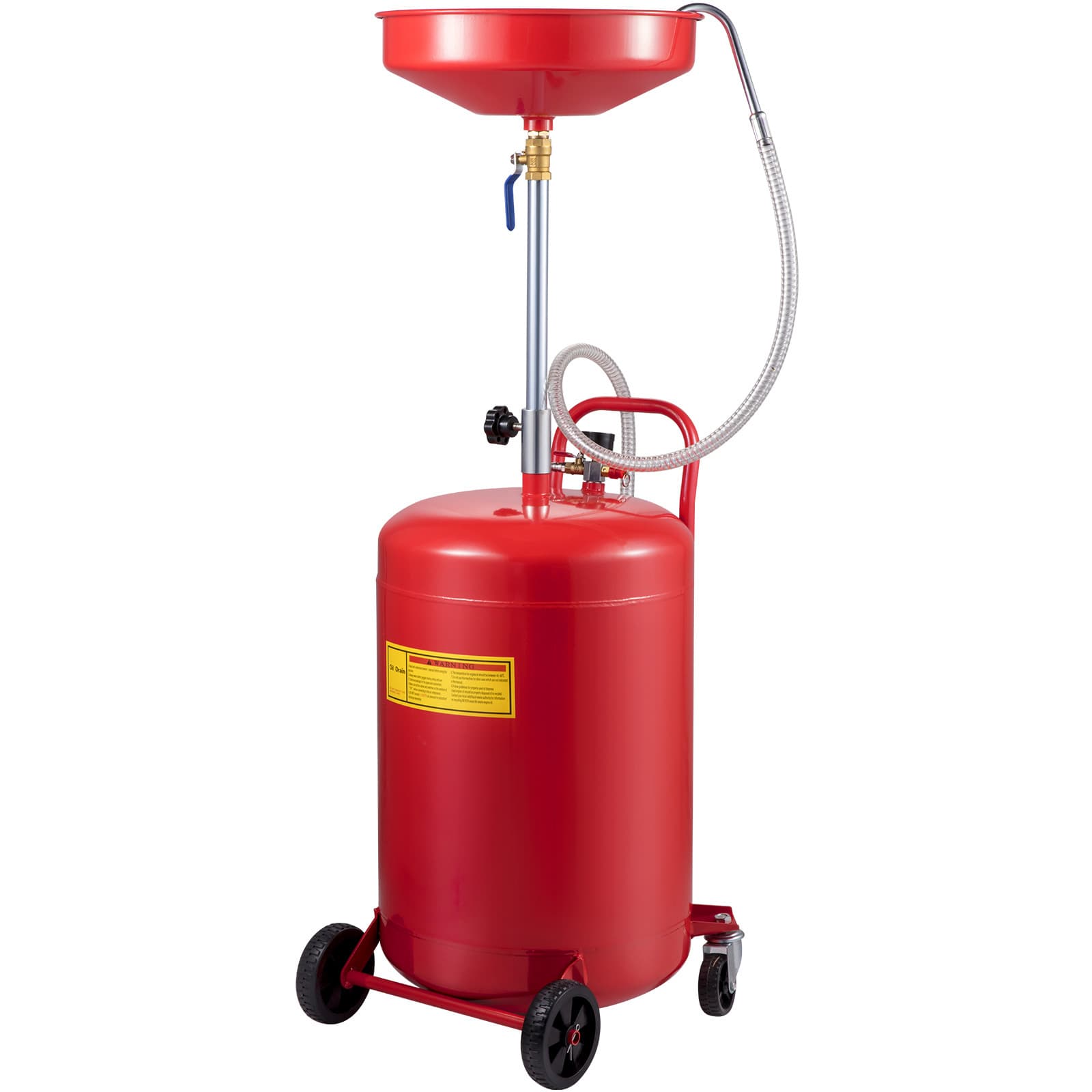 TEMU Vevor Waste Oil Drain Tank Portable Oil Drain 20 Gallon Air Operate Drainer