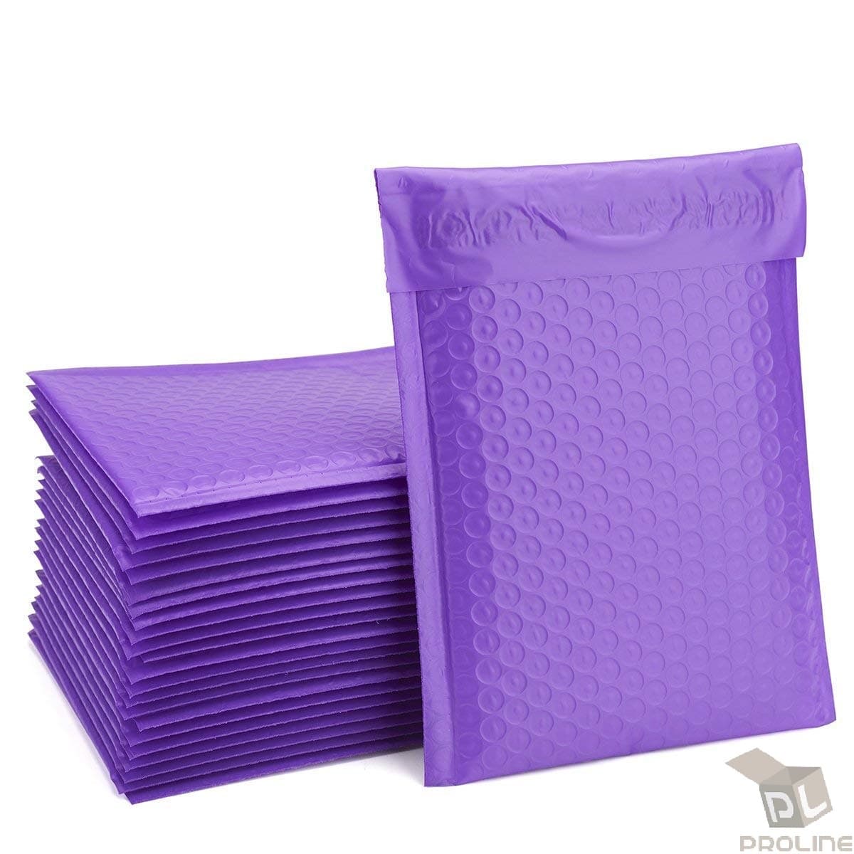 TEMU Purple Poly Padded Envelopes Self-sealing Mailers Extra Wide 6x10
