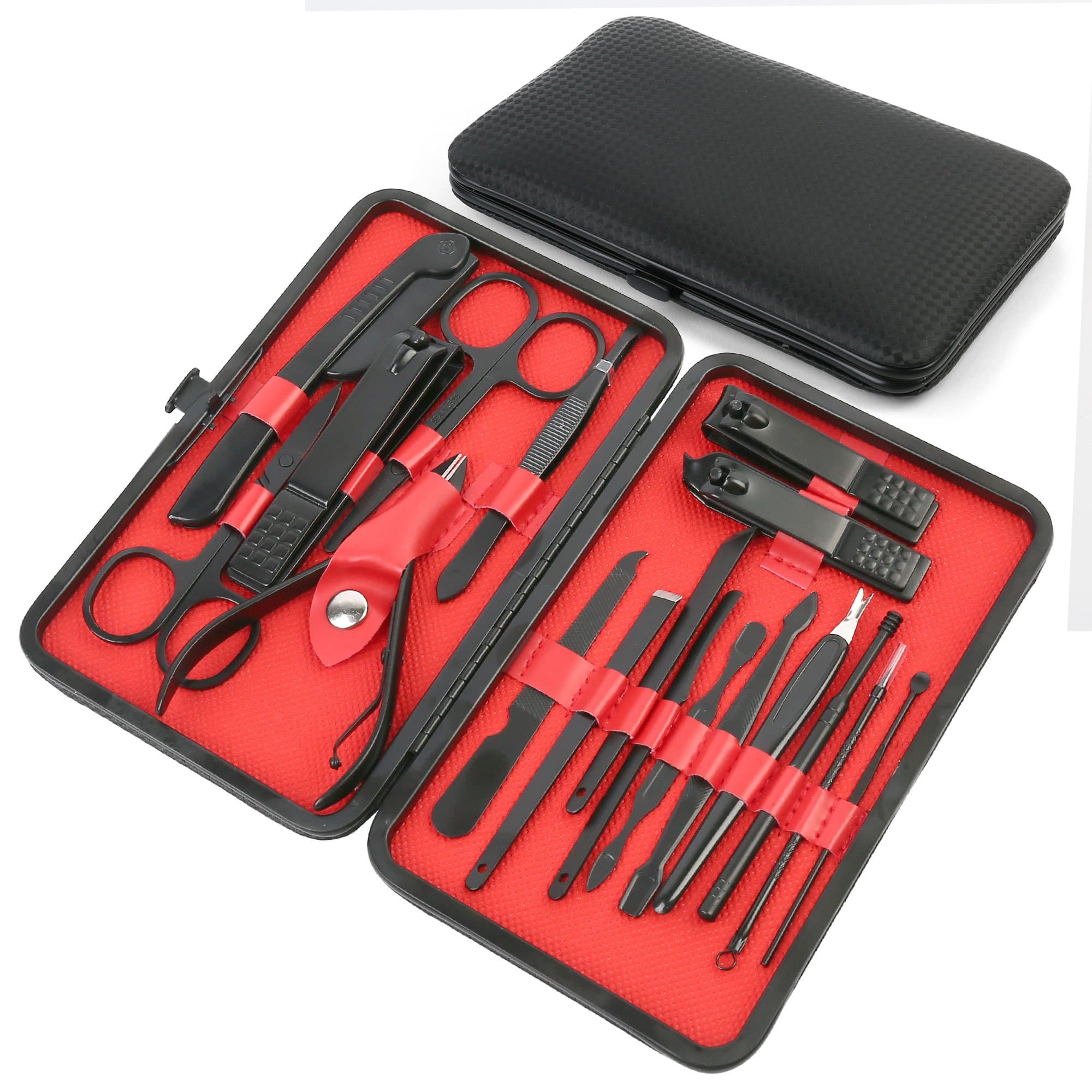 TEMU Nail Clippers Manicure Tool Set, With Portable Travel Case, Cuticle Nippers And Cutter Kit, Professional Nail Clippers Pedicure Kit, Grooming Kit For Travel